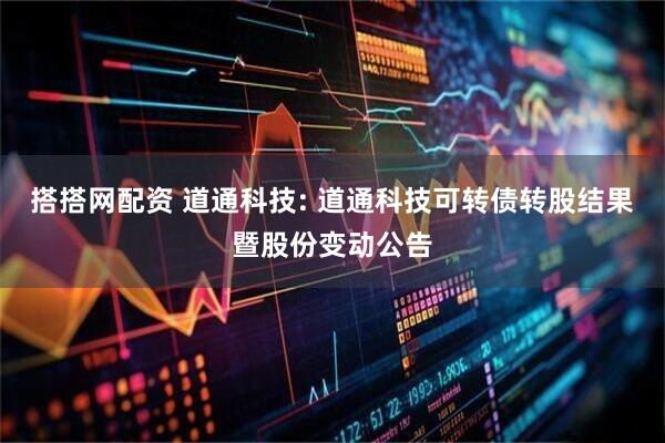 搭搭网配资 道通科技: 道通科技可转债转股结果暨股份变动公告